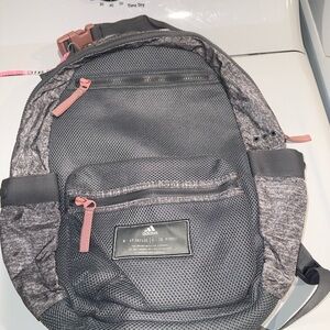 Adidas Gray and Pink Backpack